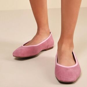 Seychelles City Streets Rose Suede Leather Ballet Flats Seychelles Size 10
